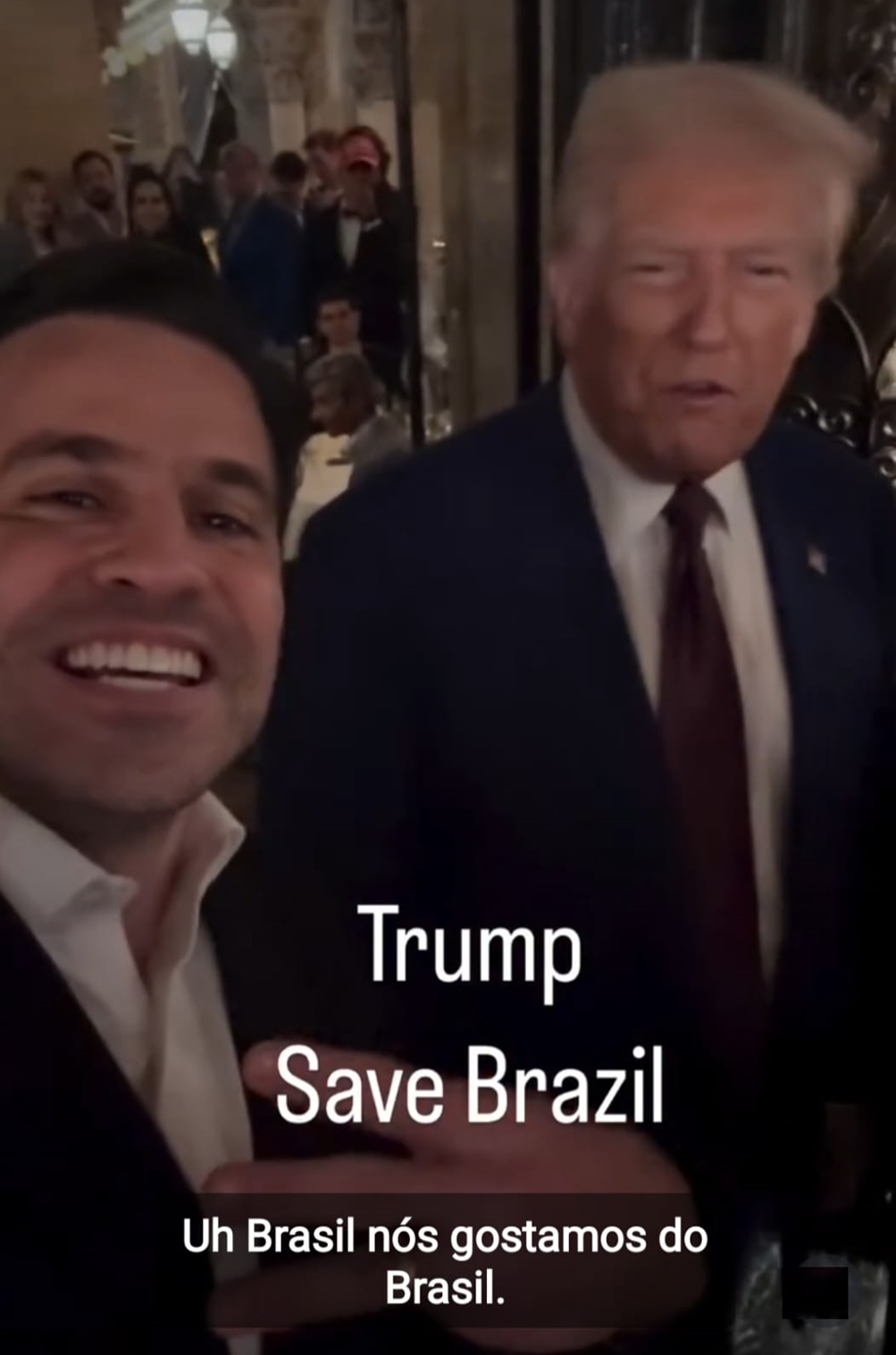 Pablo Marçal encontra Trump após a posse e faz pedido pelo Brasil