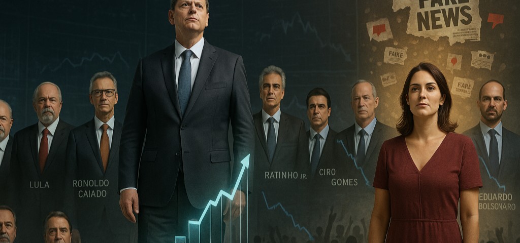 Tarcísio lidera índice digital de presidenciáveis; Michelle Bolsonaro dobra ‘nota’ e Lula recua
