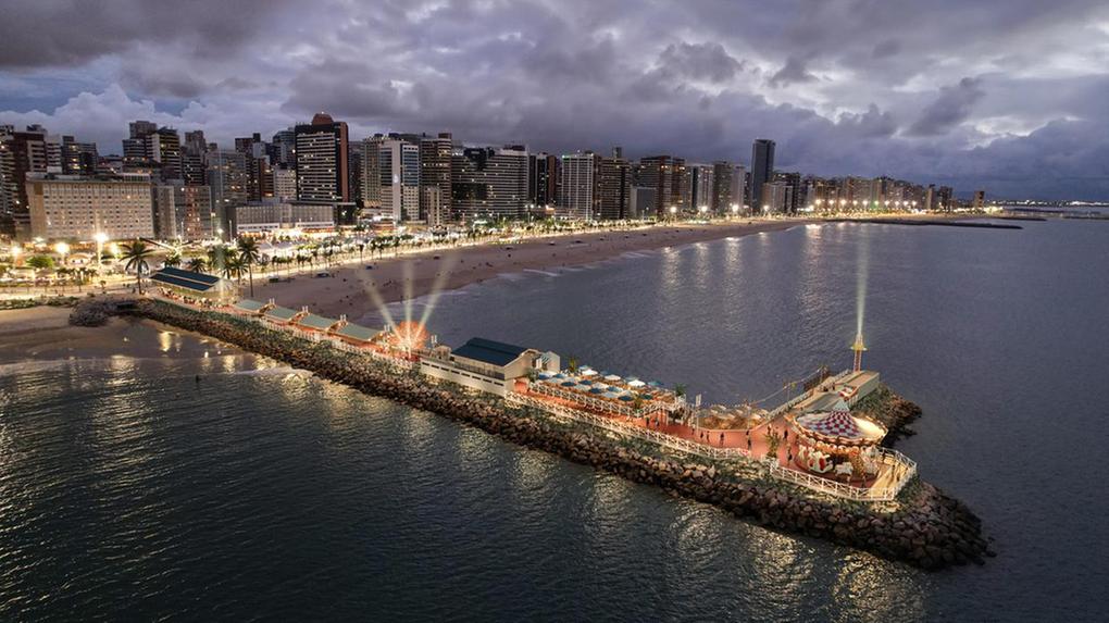Obras do Píer da Beira-Mar começam em julho, diz Beach Park; veja como os espigões devem ficar