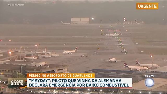 Avião da Alemanha faz pouso de emergência em Guarulhos após ficar com pouco combustível