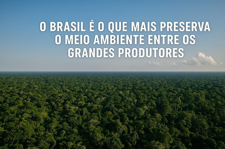 Brasil: O País que Mais Preserva o Meio Ambiente Entre os Grandes Produtores