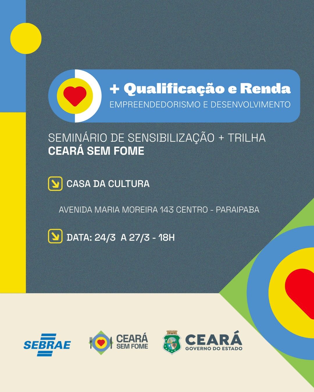 + Qualificação e Renda – Empreendedorismo e Desenvolvimento no Município de Paraipaba